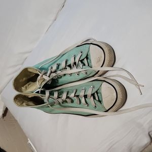 Gently used Mint Green Converse
